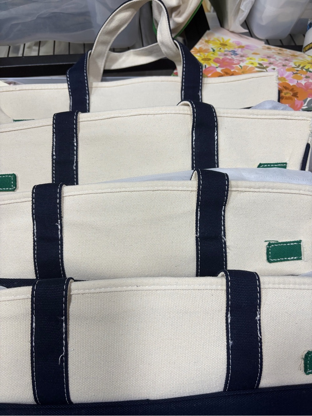Boatkin Bag, FREE 4-Piece Styling Kit, Structured Canvas Boat Tote, BLUE & GREEN - Picture 9 of 9